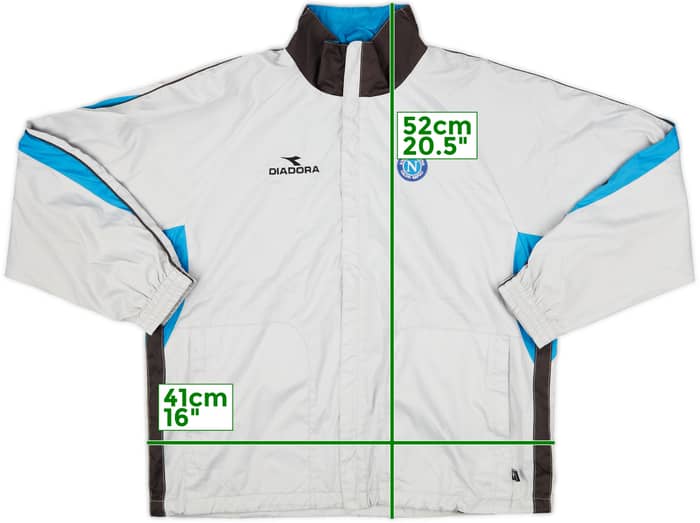 2002-03 Napoli Diadora Track Jacket - 9/10 - (M)