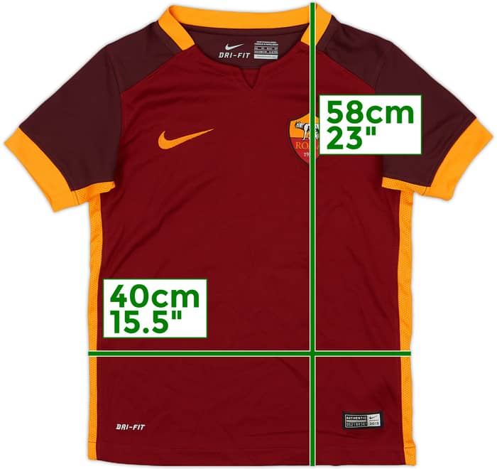 2015-16 Roma Home Shirt Zein #10 - 9/10 - (6-8 Years)