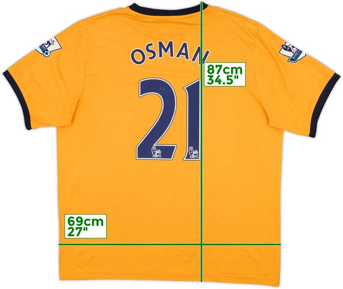 2011-12 Everton Away Shirt Osman #21 - 7/10 - (XL)