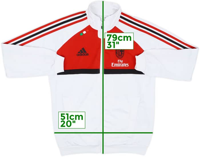 2011-12 AC Milan adidas Track Jacket - 6/10 - (S)