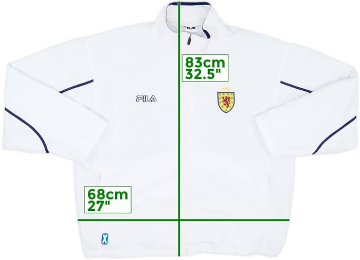 2000-02 Scotland Fila Track Jacket - 8/10 - (XL)