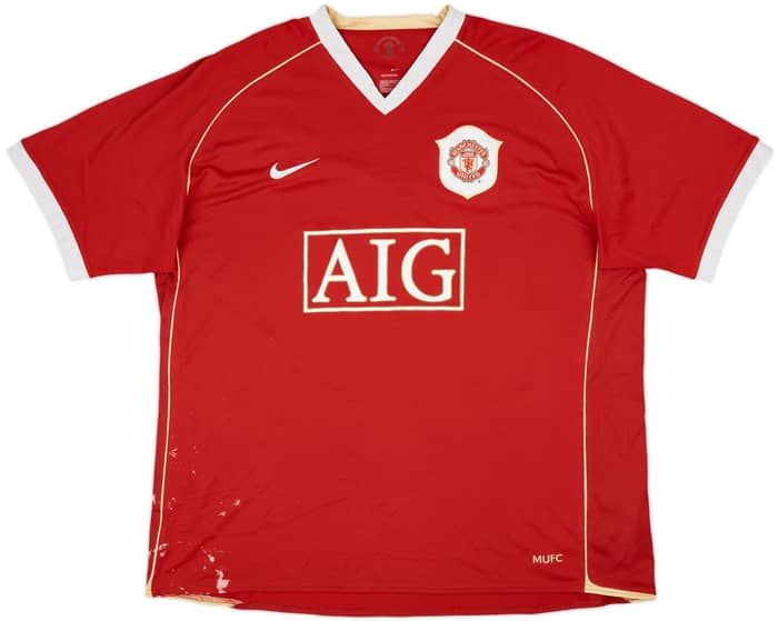 2006-07 Manchester United Home Shirt Solskjaer #20 - 5/10 - (XXL)