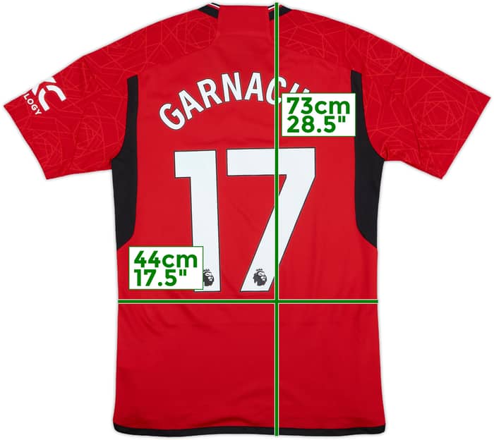 2023-24 Manchester United Home Shirt Garnacho #17 (S)