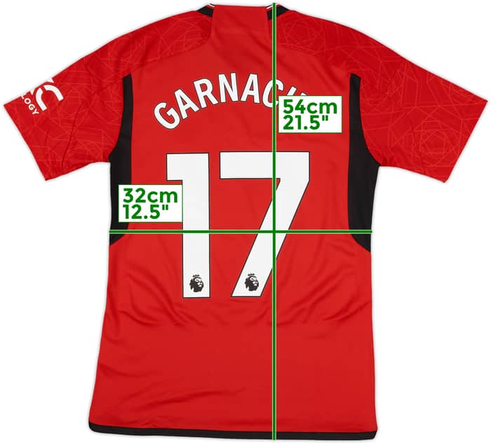 2023-24 Manchester United Home Shirt Garnacho #17 (S)