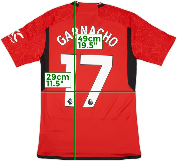2023-24 Manchester United Home Shirt Garnacho #17 (S)
