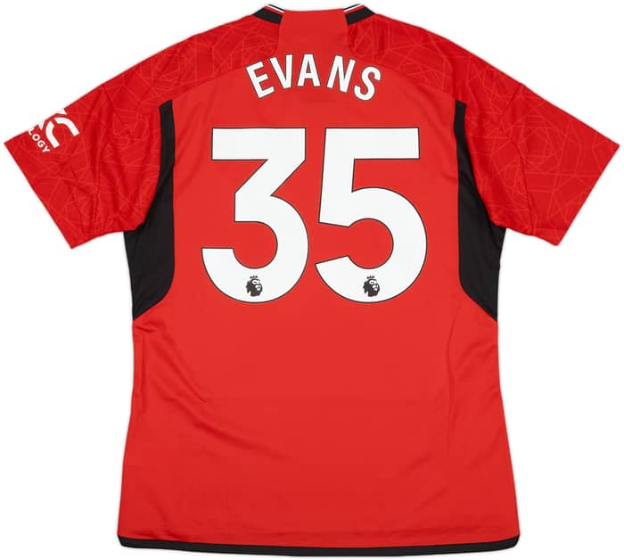 2023-24 Manchester United Home Shirt Evans #35 (L)