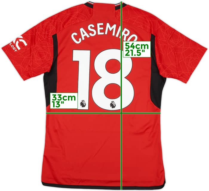 2023-24 Manchester United Home Shirt Casemiro #18 (M)