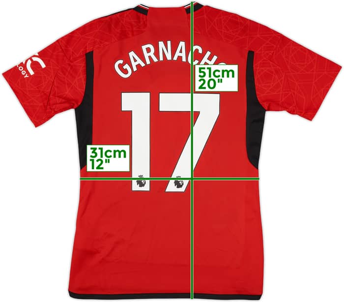 2023-24 Manchester United Home Shirt Garnacho #17 (S)