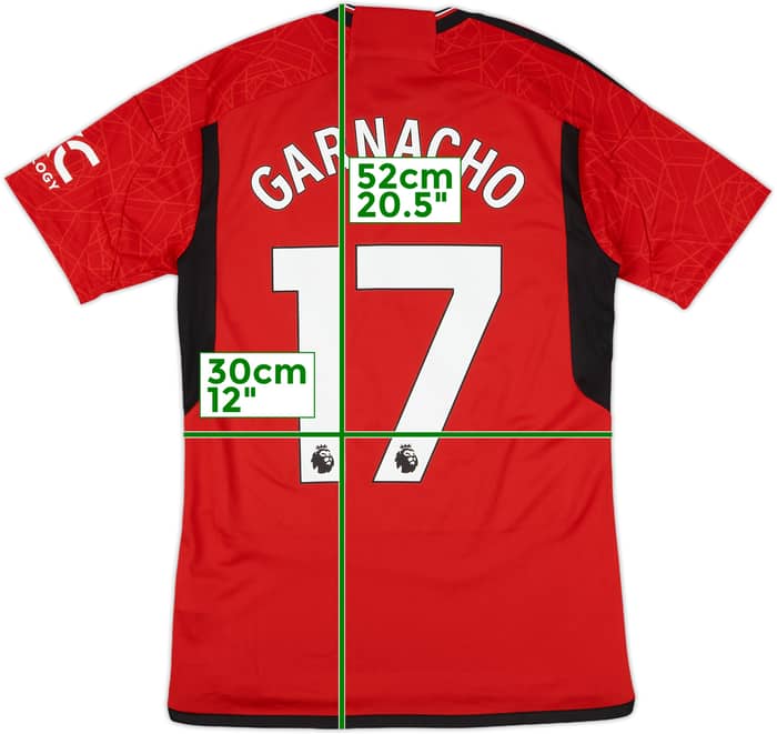 2023-24 Manchester United Home Shirt Garnacho #17 (S)