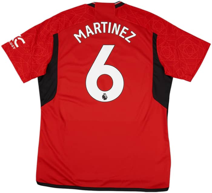 2023-24 Manchester United Home Shirt Martinez #6 (XL)