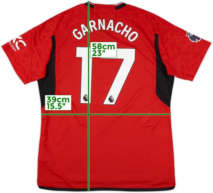 2023-24 Manchester United Home Shirt Garnacho #17 (XL)