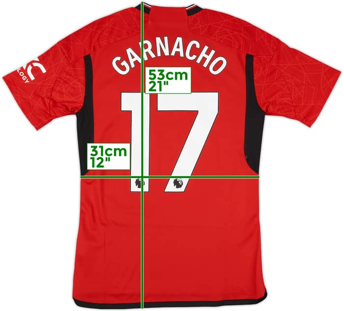 2023-24 Manchester United Home Shirt Garnacho #17 (S)