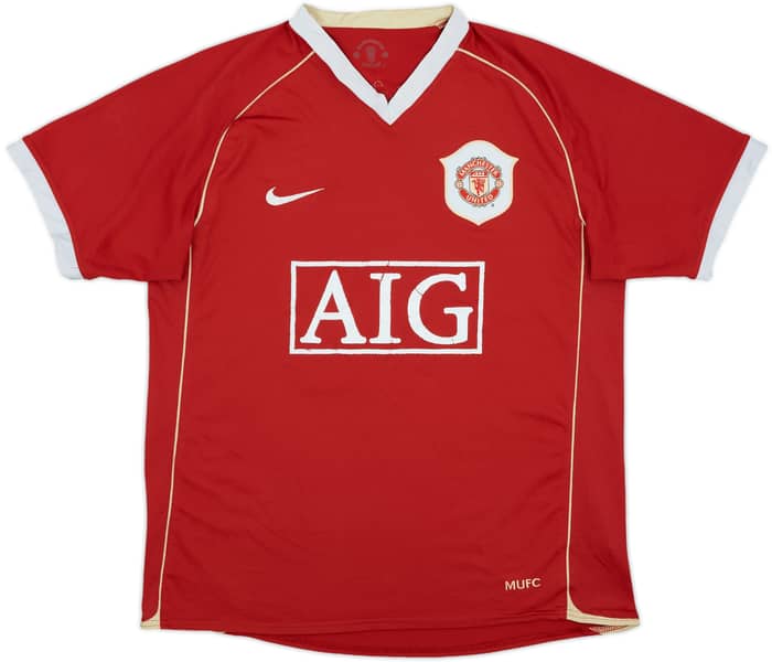 2006-07 Manchester United Home Shirt Smith #14 - 5/10 - (L)