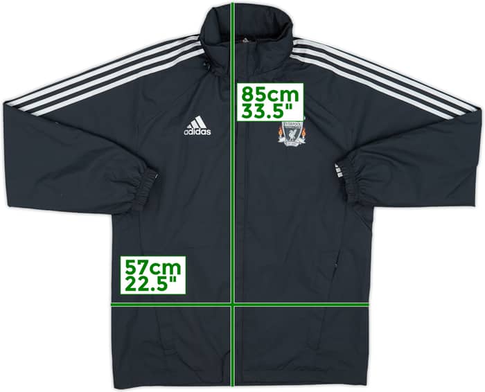 2011-12 Liverpool adidas Hooded Rain Jacket - 9/10 - (M)