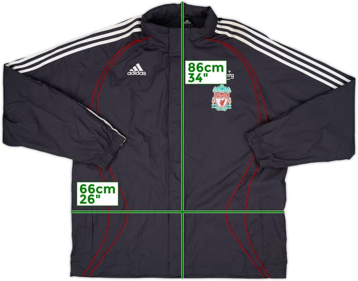 2006-07 Liverpool adidas Hooded Rain Jacket - 6/10 - (XL)