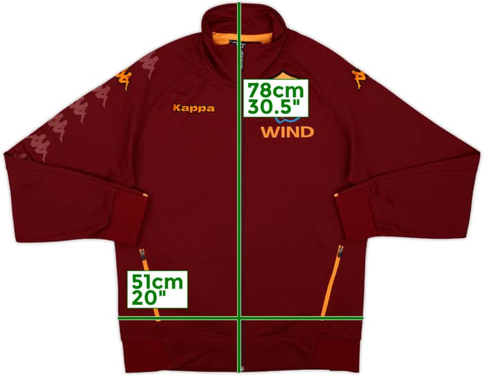 2008-09 Roma Kappa Track Jacket - 7/10 - (L)
