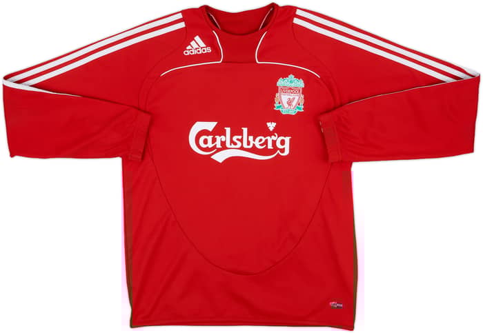 2008-09 Liverpool adidas Sweat Top - 8/10 - (S)