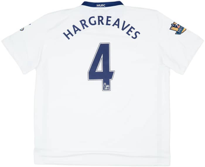 2008-10 Manchester United Away Shirt Hargreaves #4 - 7/10 - (XXL)