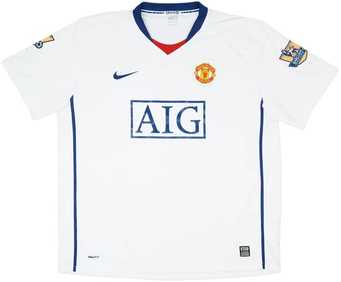2008-10 Manchester United Away Shirt Hargreaves #4 - 7/10 - (XXL)