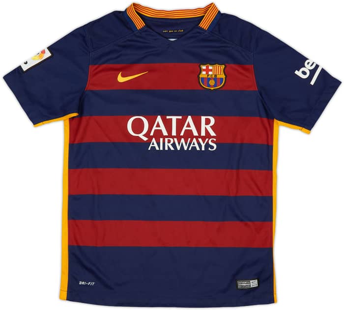 2015-16 Barcelona Home Shirt - 8/10 - (L.Boys)