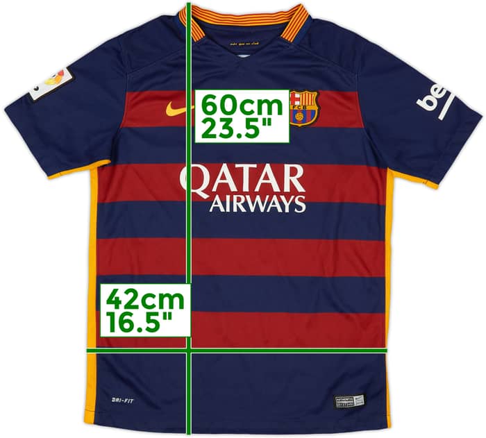 2015-16 Barcelona Home Shirt - 8/10 - (L.Boys)