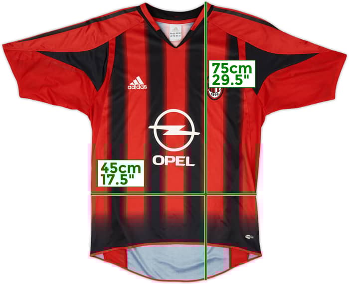 2004-05 AC Milan Home Shirt Shevchenko #7 - 4/10 - (S)