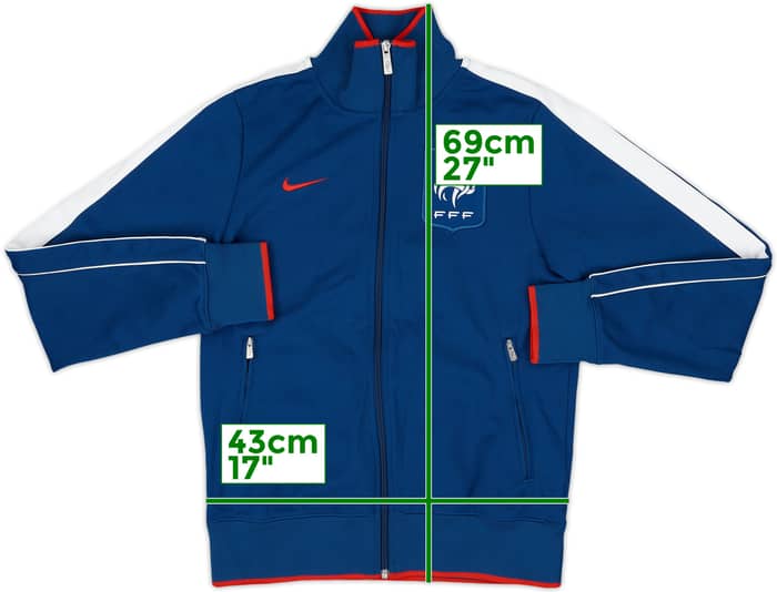 2011-12 France Nike N98 Track Jacket - 8/10 - (S)