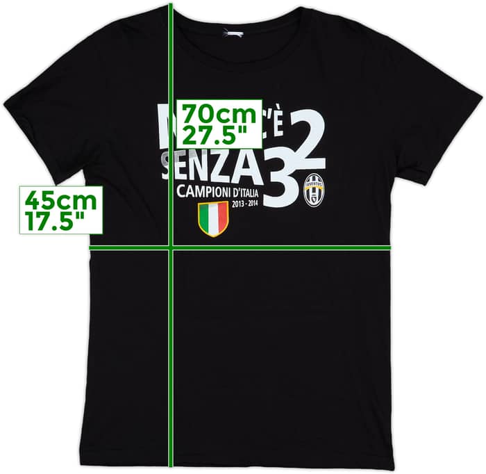 2013-14 Juventus 'Campioni D'Italia' Graphic Tee - 8/10 - (S)