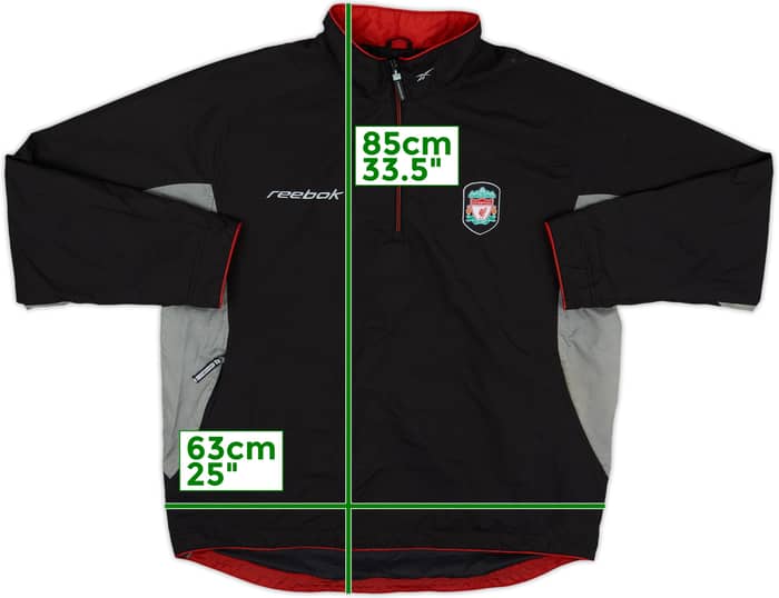 2002-03 Liverpool Reebok 1/4 Zip Training Top - 6/10 - (L)
