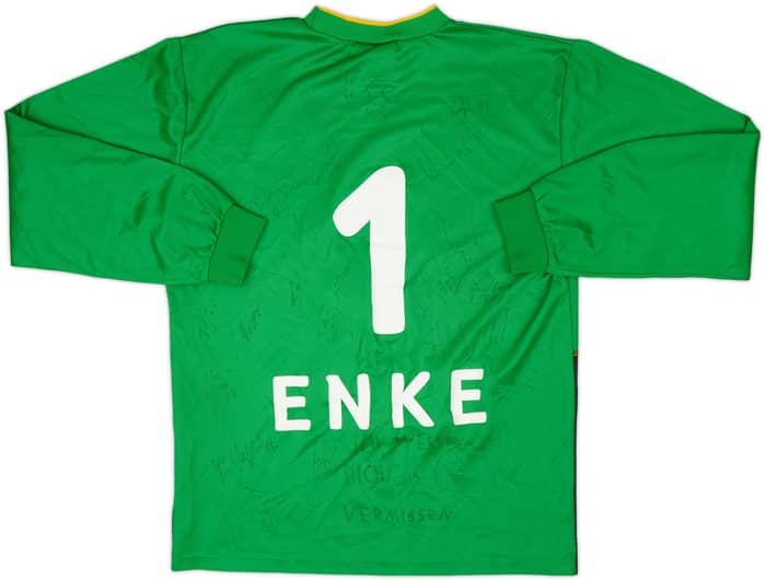 2002-03 Hannover 96 Signed GK Shirt Enke #1 - 6/10 - (XS)