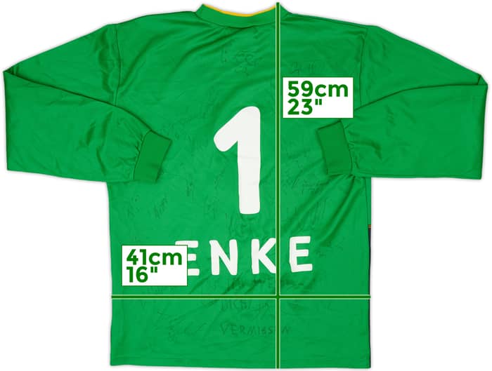2002-03 Hannover 96 Signed GK Shirt Enke #1 - 6/10 - (XS)