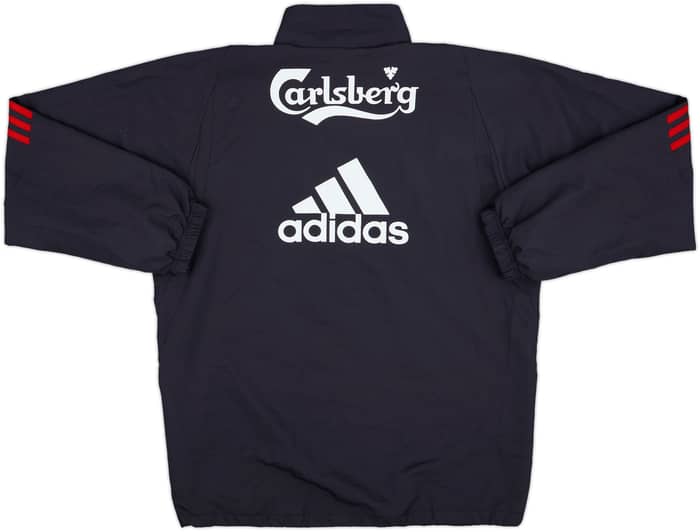 2009-10 Liverpool adidas 1/4 Zip Drill Top - 8/10 - (M)