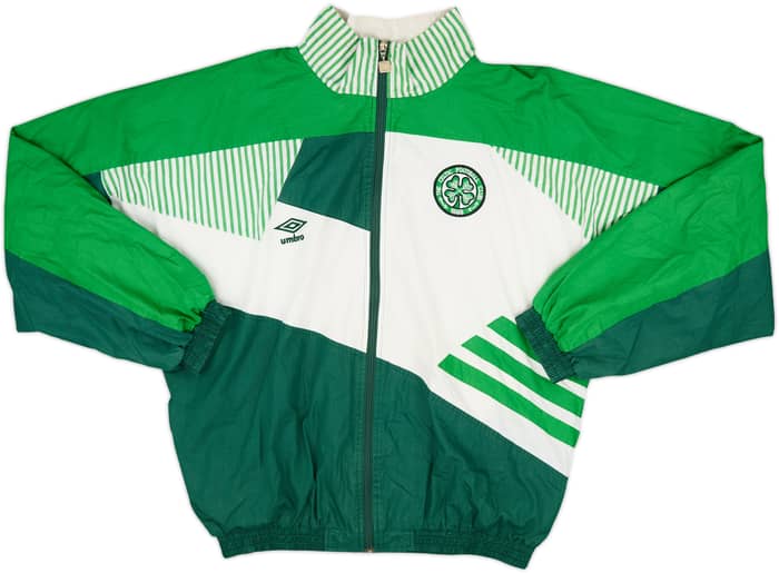 1991-92 Celtic Umbro Track Jacket - 7/10 - (XL)