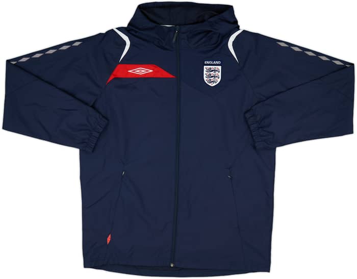 2007-08 England Umbro Hooded Rain Jacket - 9/10 - (XL)