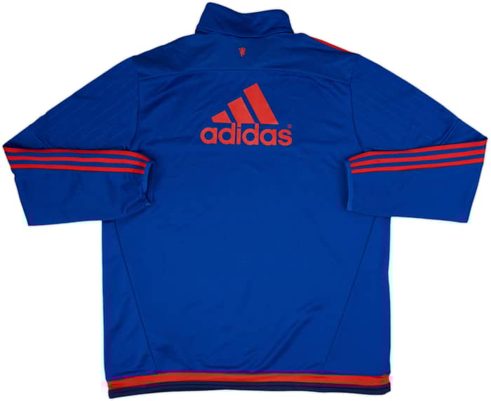 2015-16 Manchester United adidas 1/4 Zip Drill Top - 8/10 - (XL)