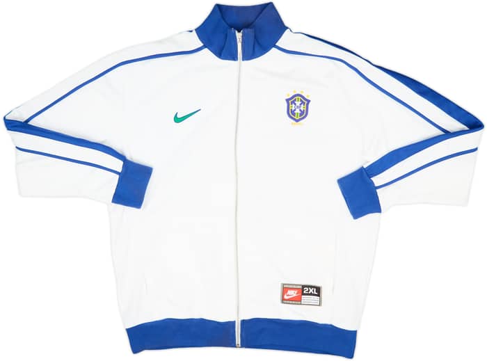 2008-09 Brazil Nike Retro Track Jacket - 9/10 - (XXL)