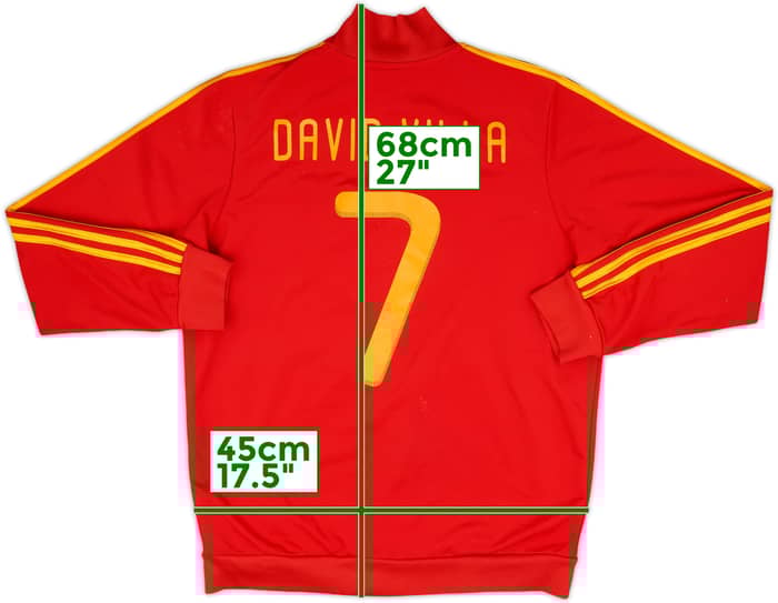 2010-11 Spain adidas Track Jacket David Villa #7 - 6/10 - (L)