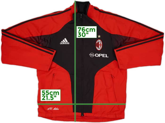 2004-05 AC Milan adidas Track Jacket - 10/10 - (M)
