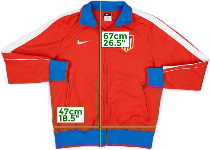 2010-11 Atletico Madrid Nike Track Jacket - 8/10 - (M)