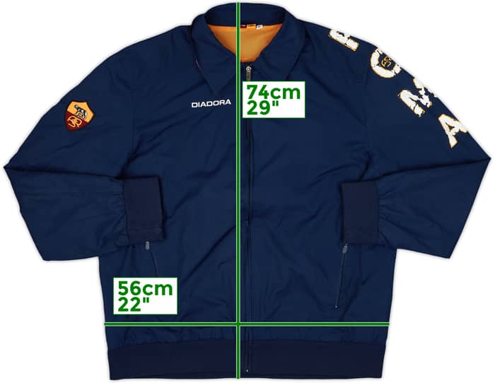 2005-06 Roma Diadora Track Jacket - 5/10 - (XL)