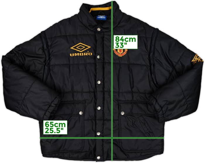 1992-94 Manchester United Umbro Padded Bench Coat - 10/10 - (XL)