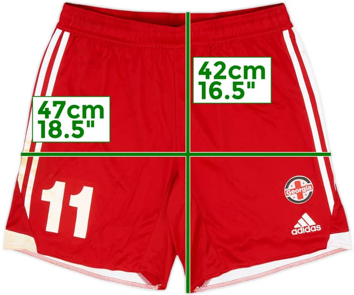 2015-16 Georgia Away Shorts #11 - 5/10 - (L)