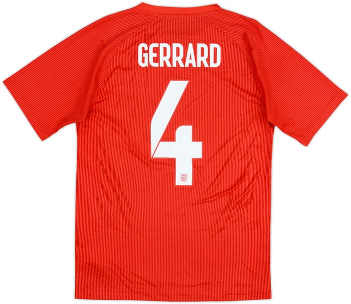 2014-15 England Away Shirt Gerrard #4 - 6/10 - (S)
