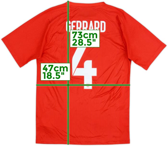2014-15 England Away Shirt Gerrard #4 - 6/10 - (S)