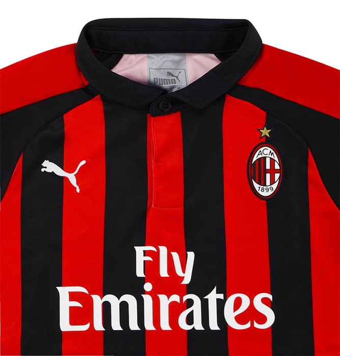 2018-19 AC Milan Home Shirt (KIDS)
