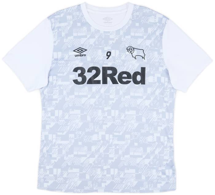 2020-21 Derby County Player Issue Pre-Match Shirt # - 5/10