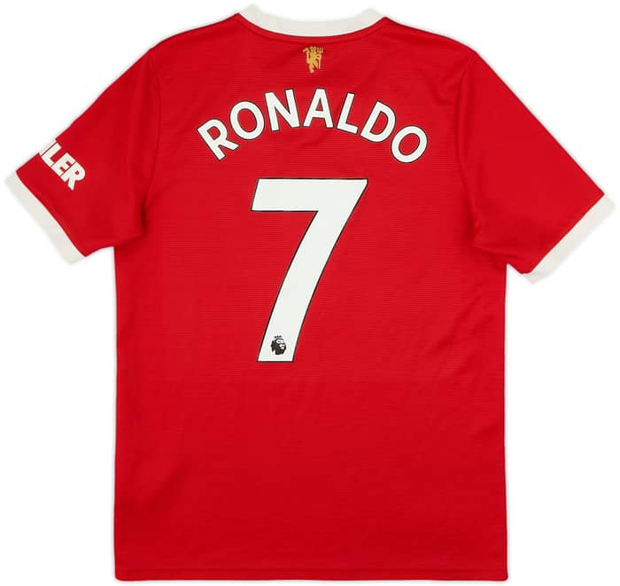 2021-22 Manchester United Home Shirt Ronaldo #7 - 8/10 - (XL.Boys)