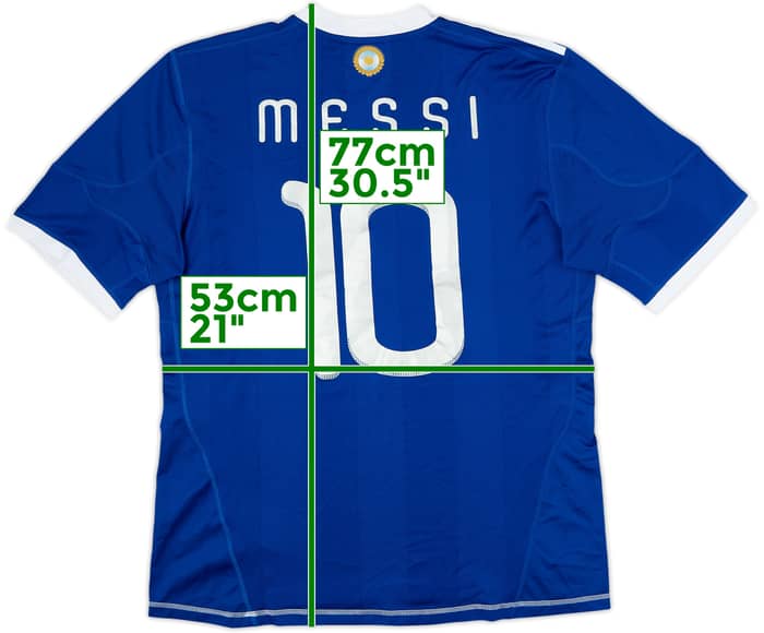 2010-11 Argentina Away Shirt Messi #10 - 10/10 - (L)