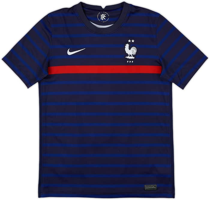 2020-21 France Home Shirt Mbappe #10 - 9/10 - (XL.Boys)