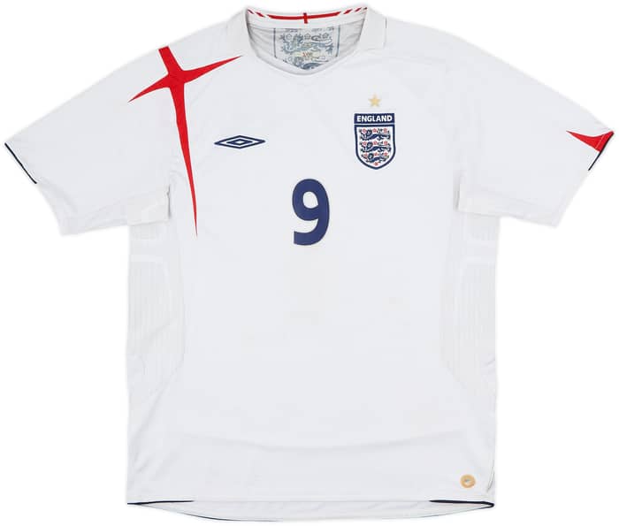 2005-07 England Home Shirt Rooney #9 - 5/10 - (M)